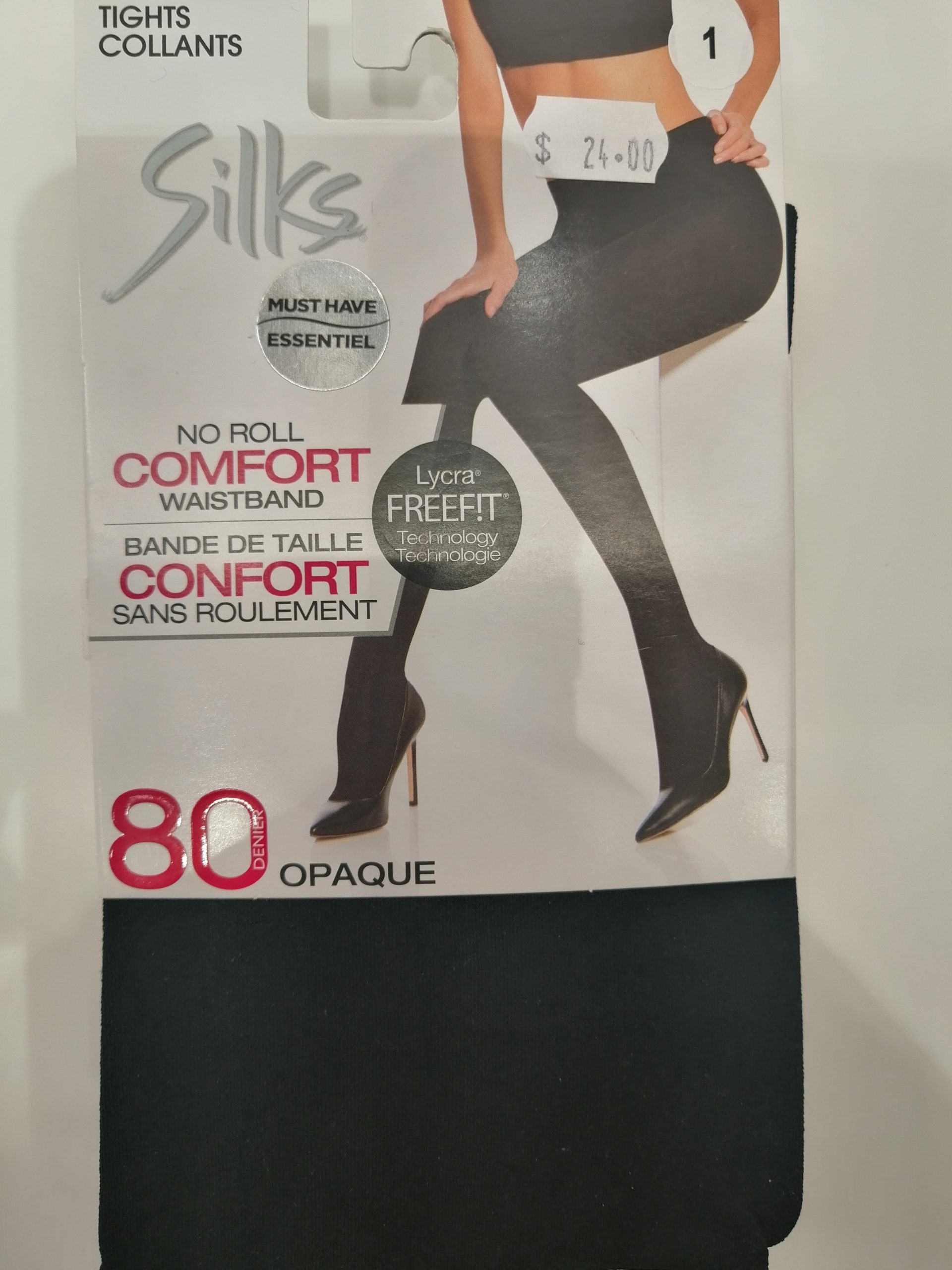 Silks 80 Denier Opaque Tight with Comfort Waistband - Lingerie Underworld