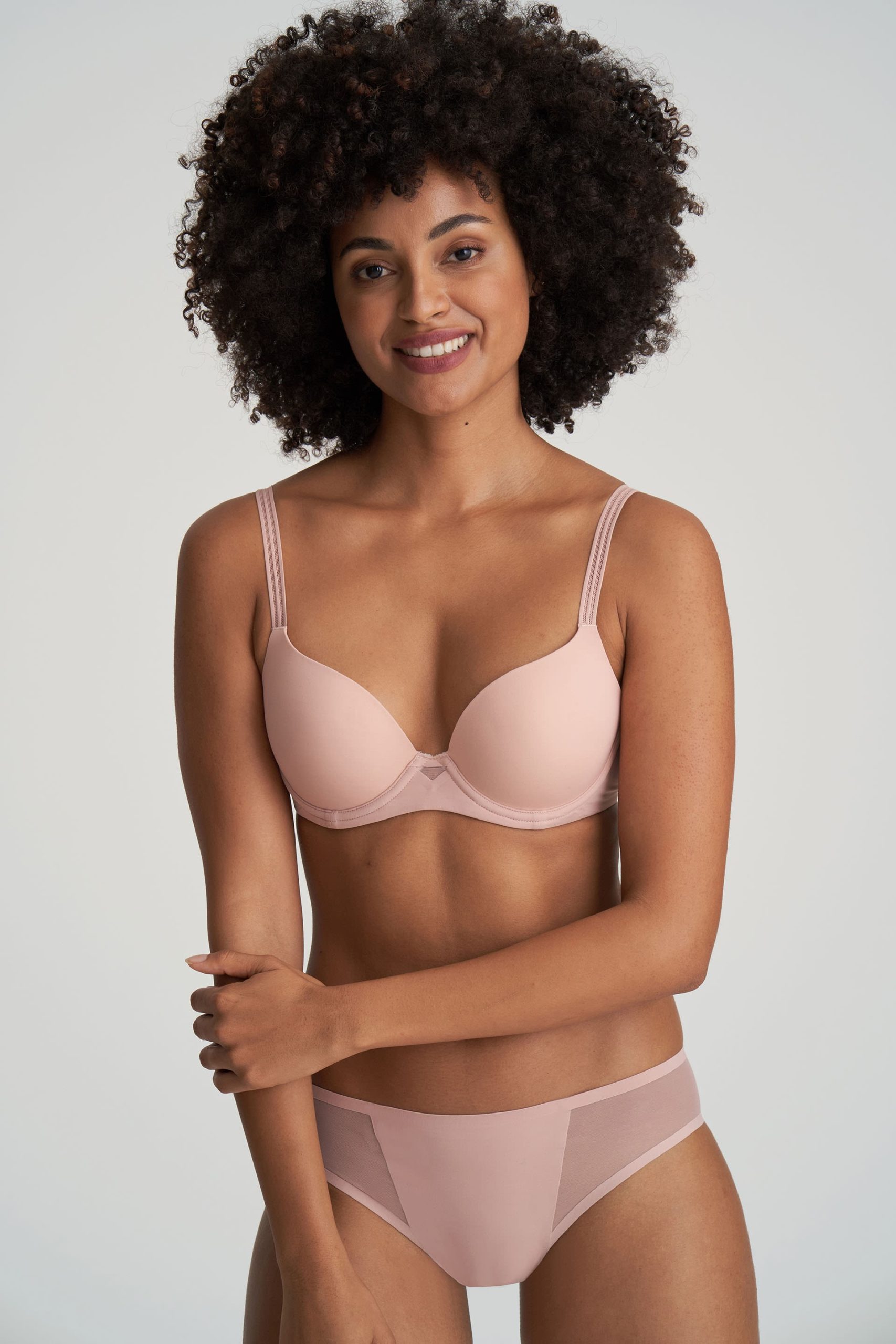 Dim Touch girls' blush pink microfibre padded bra