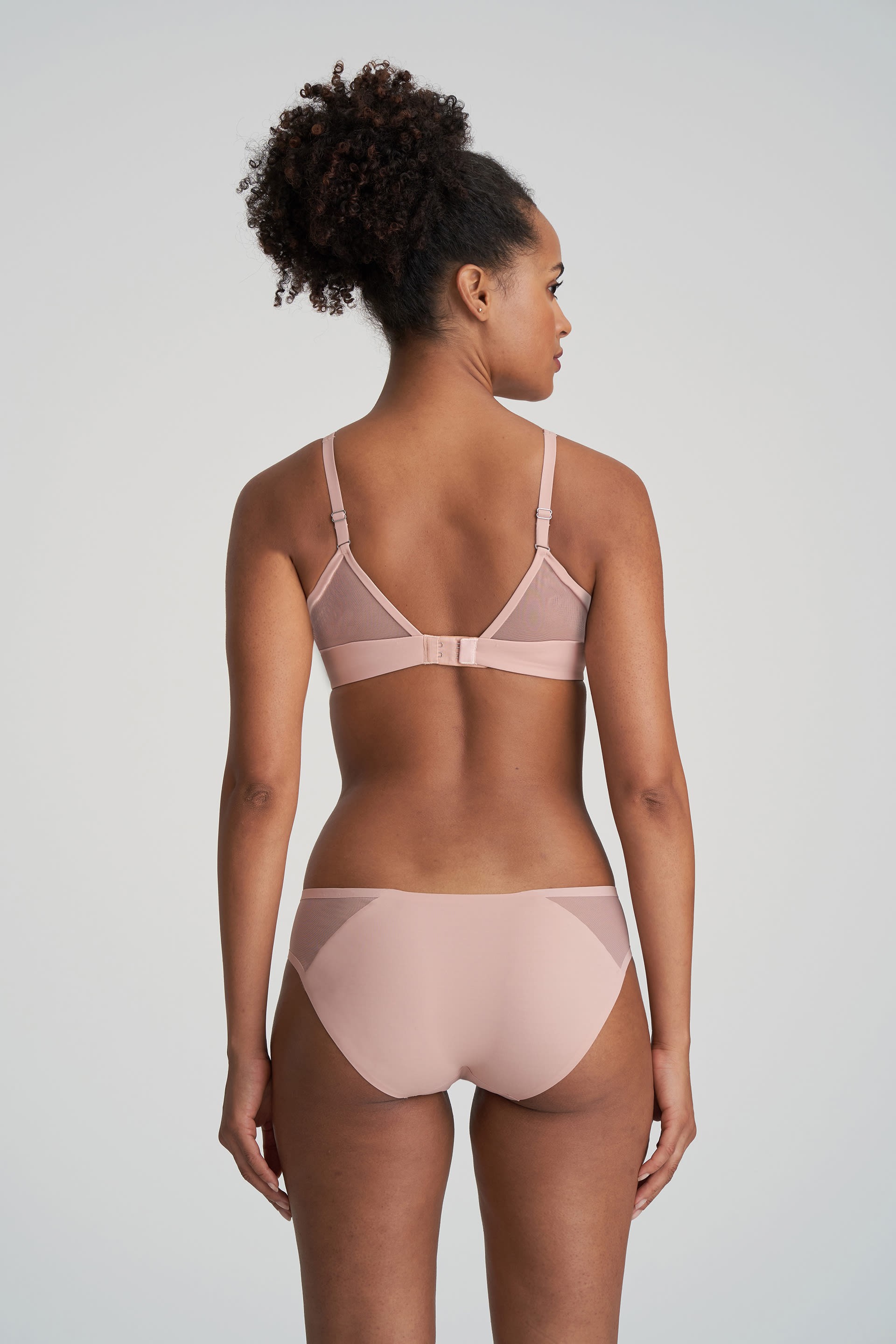 Marie Jo LOUIE Satin Taupe full cup bra wireless