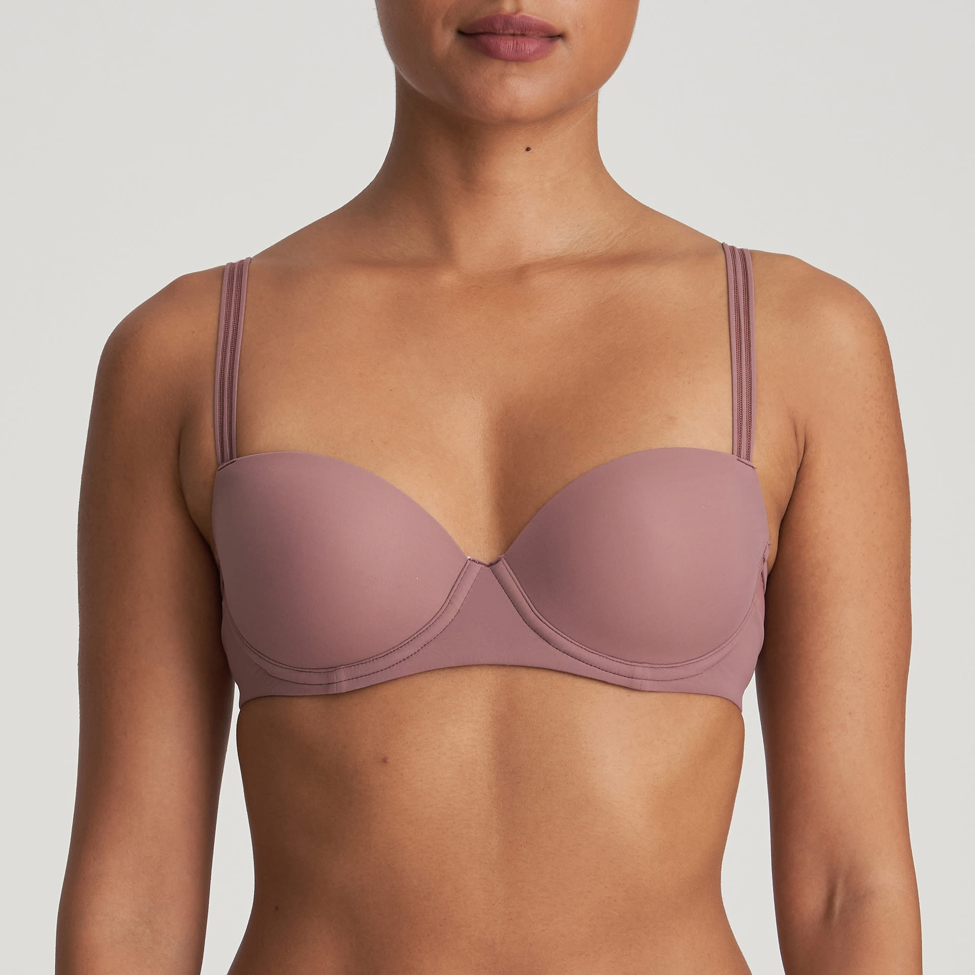 Marie Jo LOUIE Satin Taupe full cup bra wireless