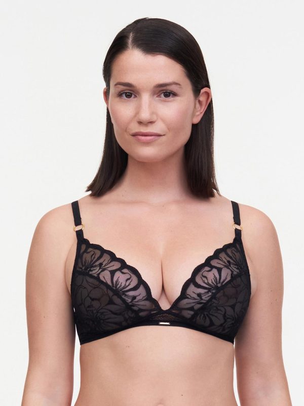 Chantelle Fleurs Wireless Triangle Bra - Lingerie Underworld