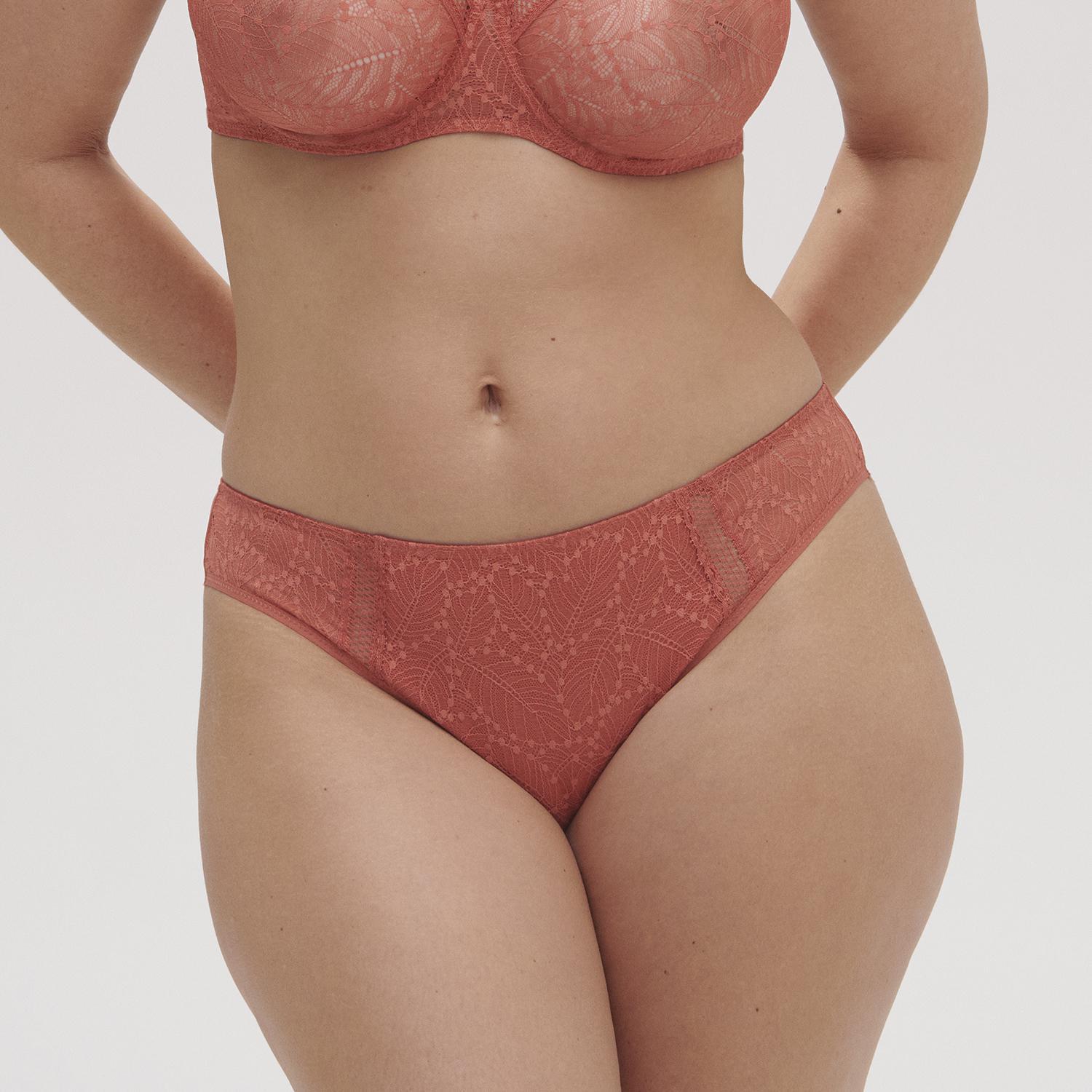 Comete by Simone Pérèle Underwired bra with deep lace cups rose texas