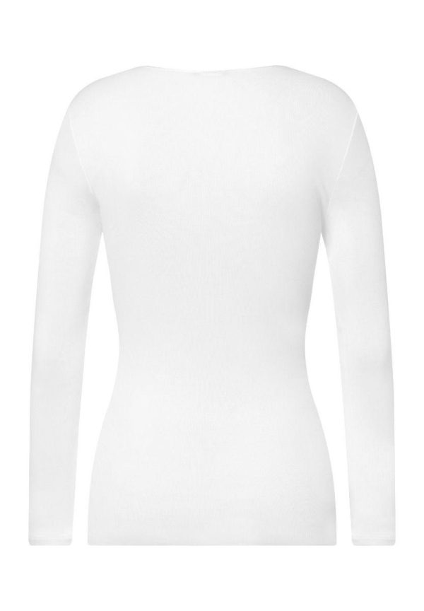 Hanro Cotton Seamless Top Long Sleeve 100% Mercerized Cotton