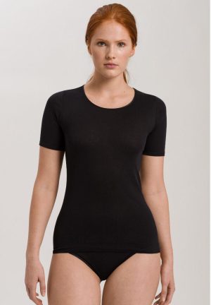 Hanro Cotton Seamless T-Shirt 100% Mercerized Cotton