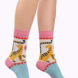 Bleuforêt Cotton Blend Socks Tiger Rose